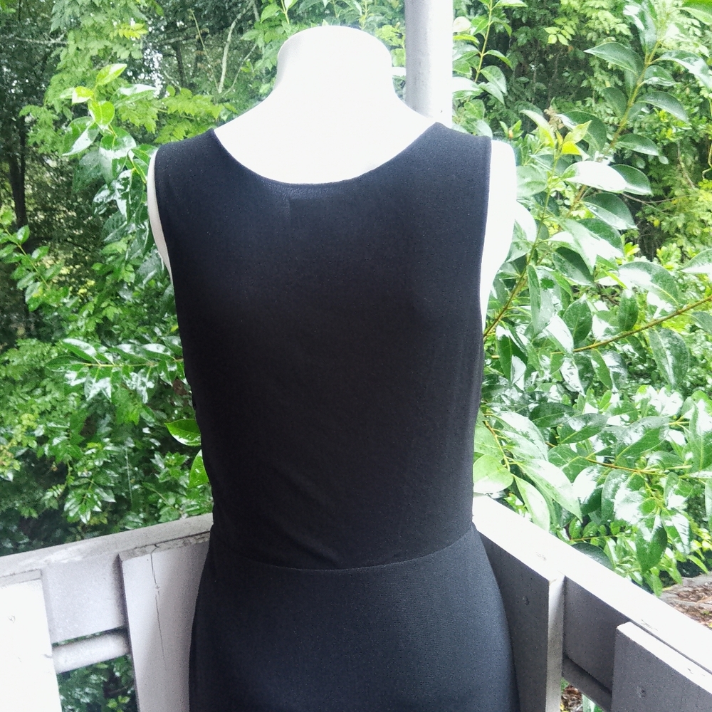 Vivienne Tam Empire Waist Babydoll Nylon Mesh Black Dress 2 - Picture 6 of 10